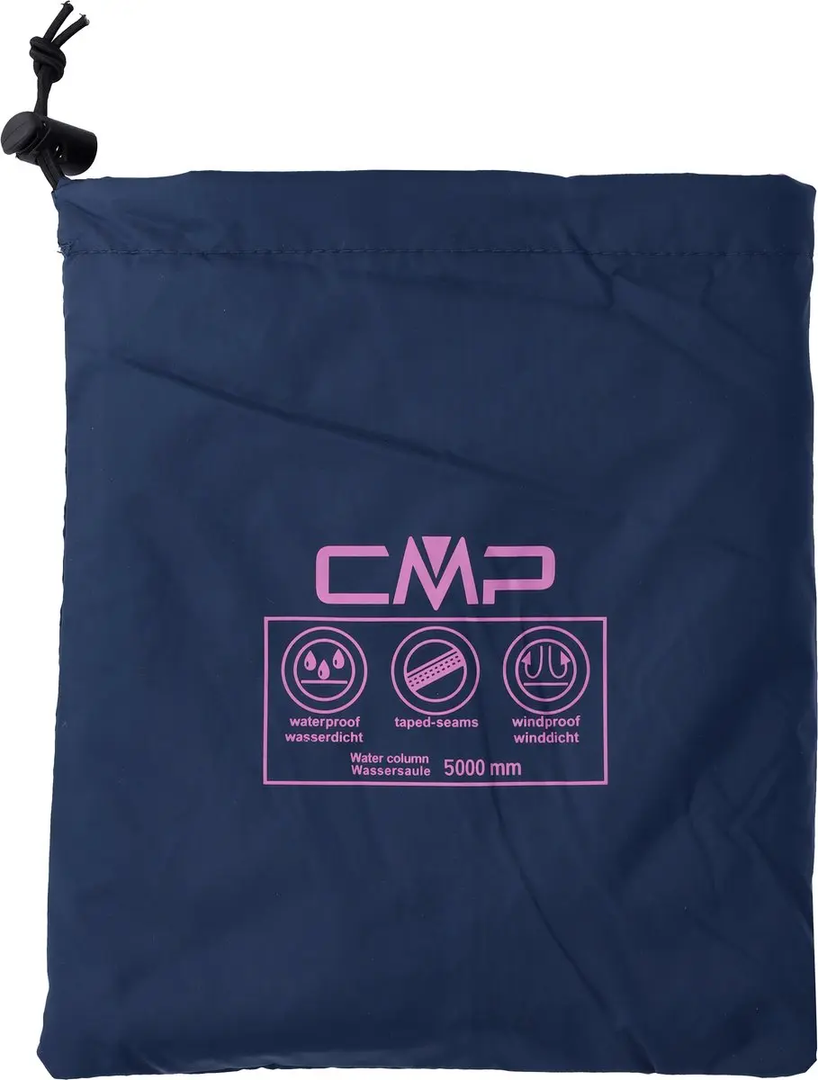 CMP Rain Fix Hood Waterdichte Jas met Capuchon - Blauw - afbeelding 2 van 4