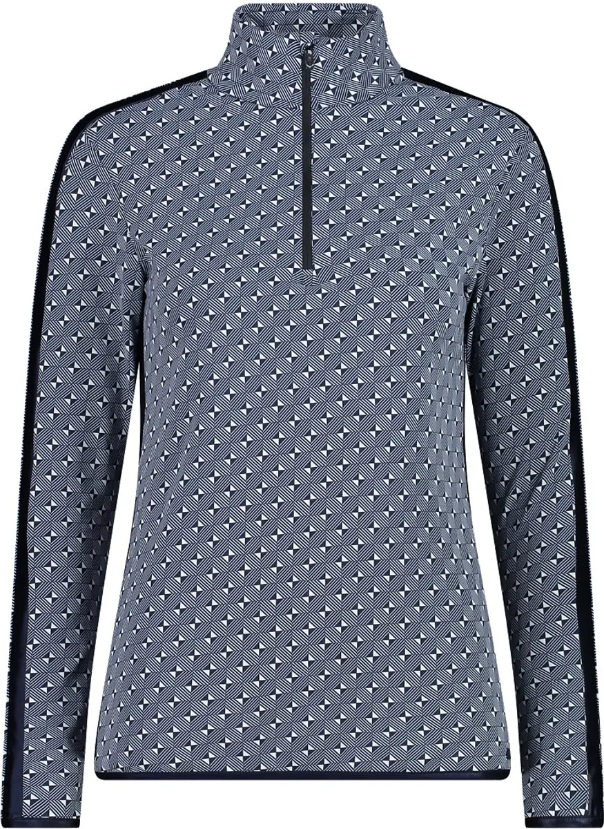 CMP Dames Sweatshirt Met Hoge Hals en Halve Rits