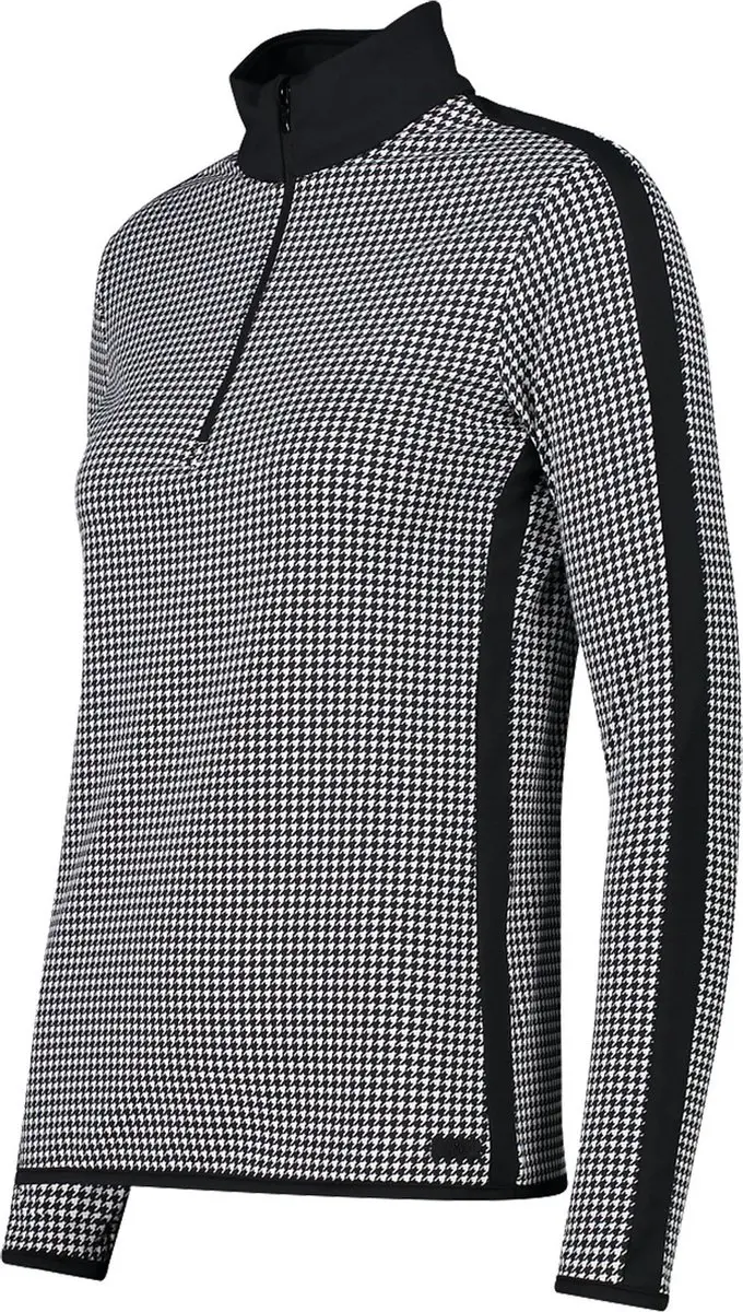CMP Printed Pulli Wintersportpully Dames - Zwart/Wit - afbeelding 3 van 3