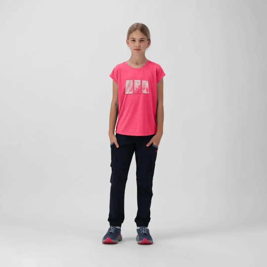 CMP Gemêleerd T-shirt Meisje - Pioenroos - 152 - afbeelding 6 van 6