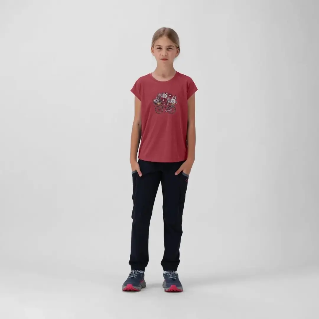 CMP Gemêleerd T-shirt Meisje - Pioenroos - 152 - afbeelding 2 van 6