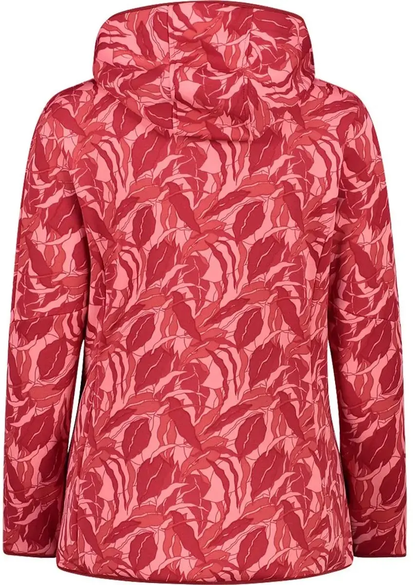 CMP Fix Hood Damesjack met capuchon - Rood L - afbeelding 2 van 3