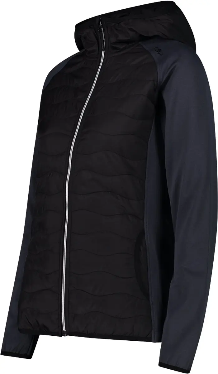 CMP Hybride Damesjack met Capuchon - Zwart - afbeelding 2 van 6