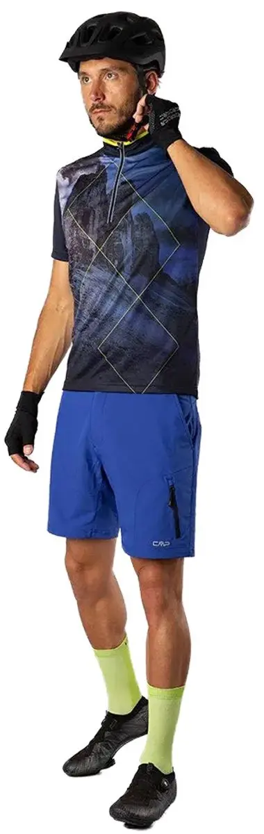 Cmp Free Bike 32c6867 T-shirt Met Korte Mouwen Blauw M Man