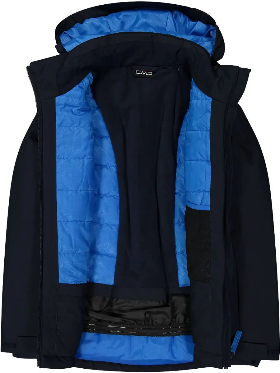CMP Kid Jacket Snaps Hood Ski-jas - Royal Blue - 8 jaar - afbeelding 5 van 6