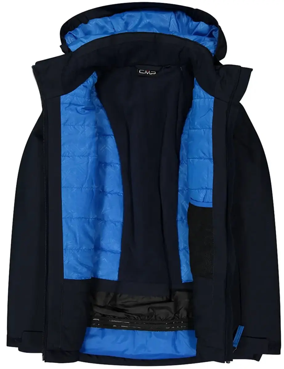 CMP Kid Jacket Snaps Hood Ski-jas - Royal Blue - 8 jaar - afbeelding 3 van 6