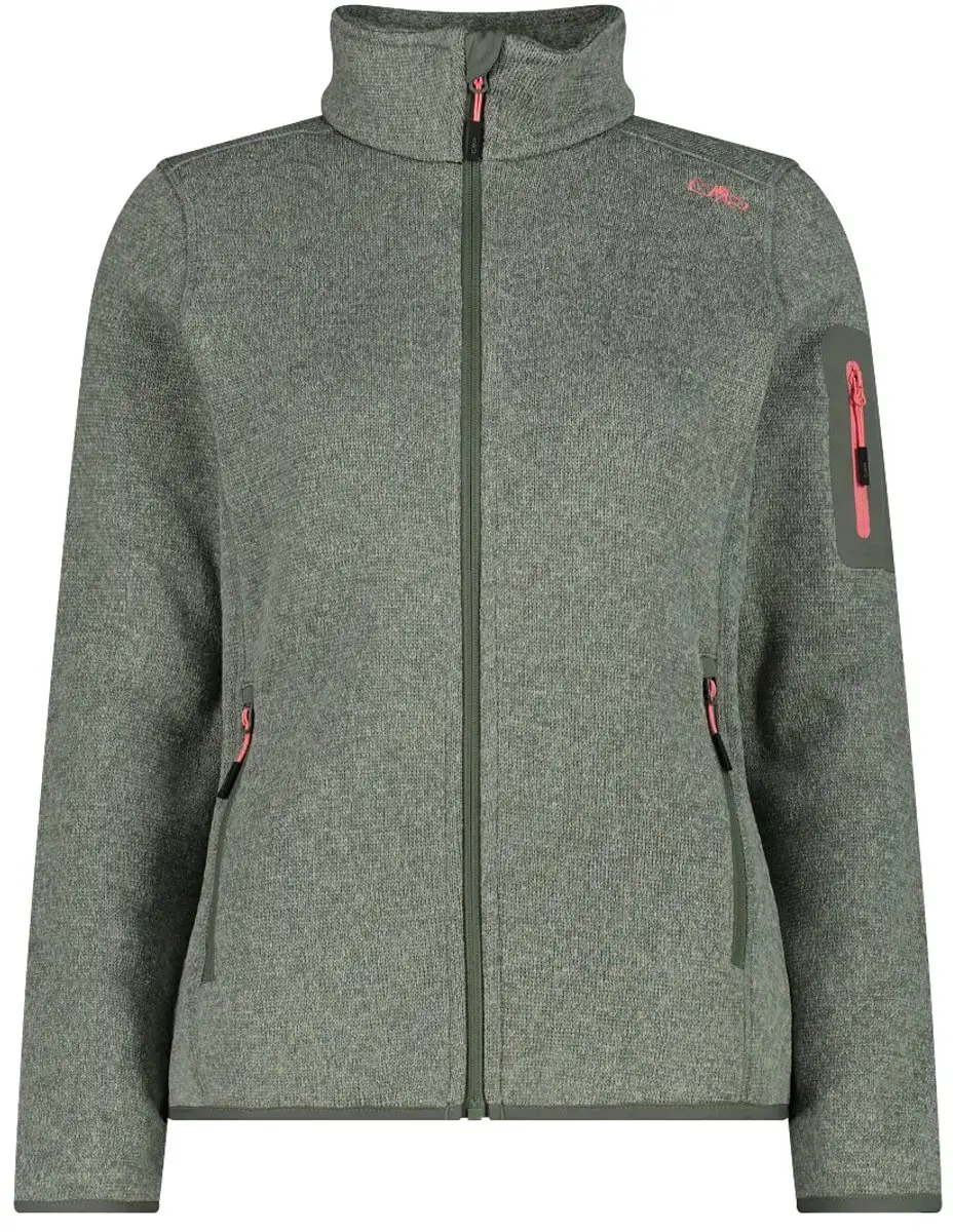 CMP Dikke Gebreide Fleece Dames - Avocado-Pistacchio - afbeelding 3 van 4