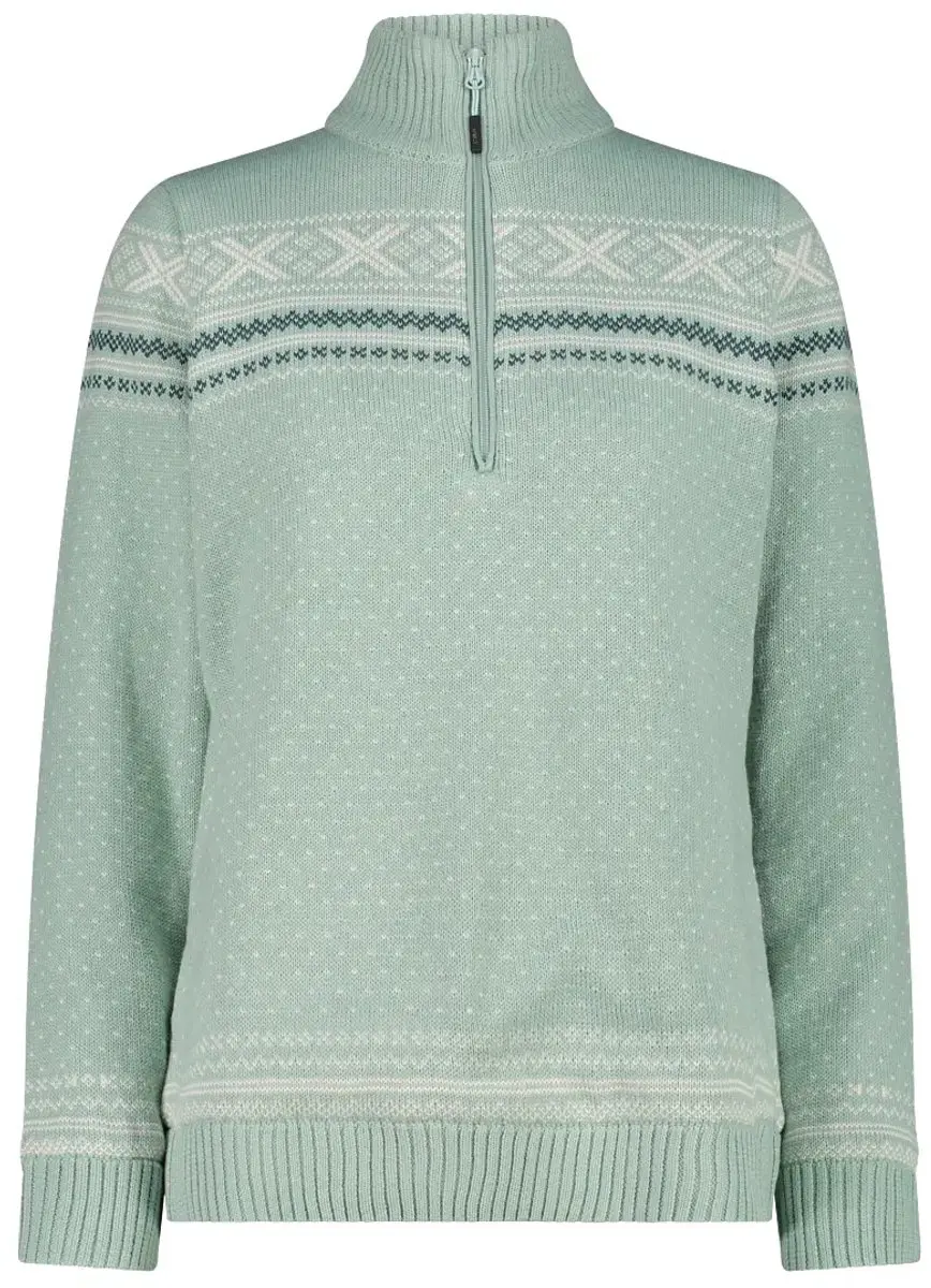 CMP Pull 1/2 Zip Brei Vrouw WP - Jade - afbeelding 5 van 6