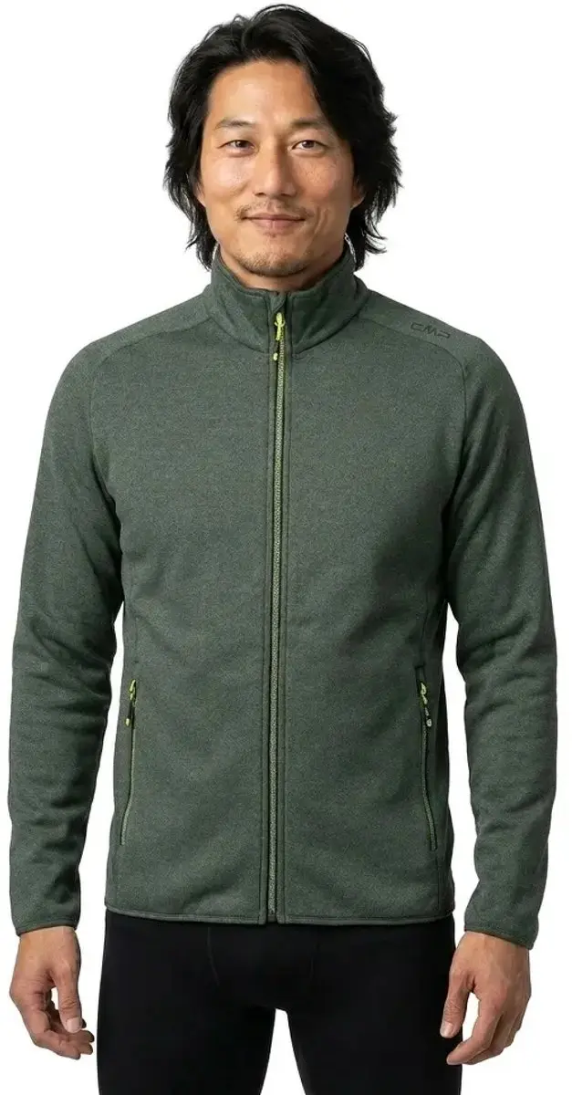 CMP Fleece Met Kap - Kaky Melange - 3XL - afbeelding 2 van 2