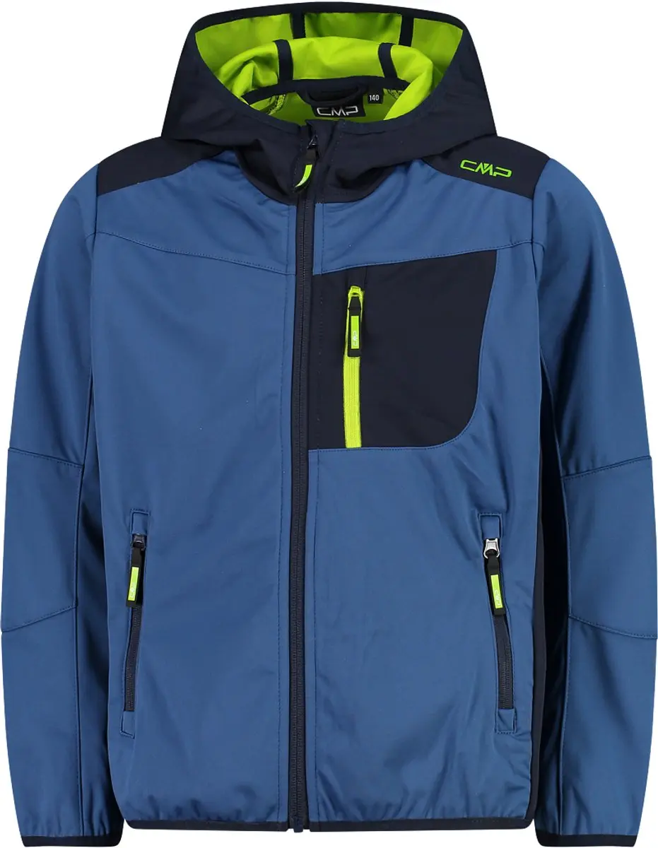 CMP Kinderen Hoodie - Groen/Blauw/Wit - 164 - afbeelding 3 van 4