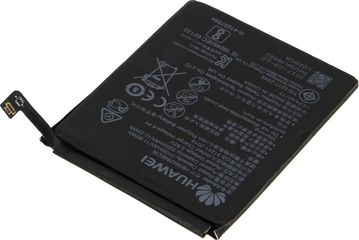 Huawei HB386280ECW Batterij - 3200mAh - Zwart