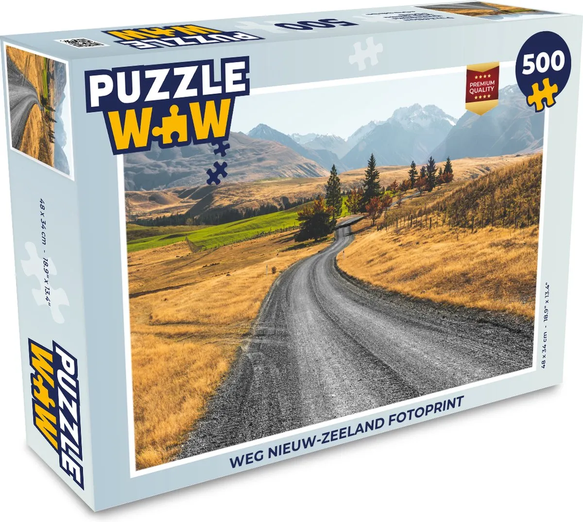 PuzzleWow Legpuzzel Nieuw-Zeeland 500 Stuks
