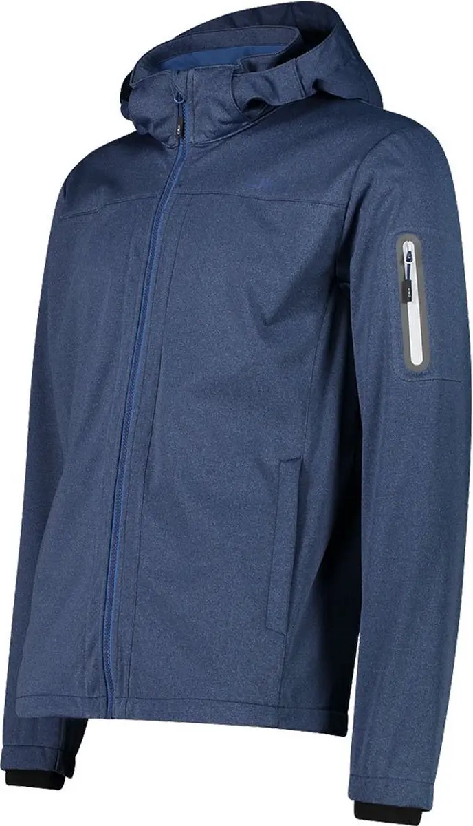 CMP Zip Hood Heren Jasje - B.Blue Melange - 4XL - afbeelding 3 van 3