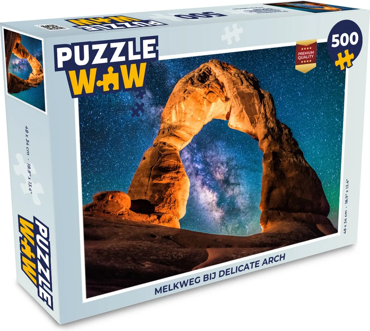 PuzzleWow Melkweg bij Delicate Arch Legpuzzel 500 Stuks