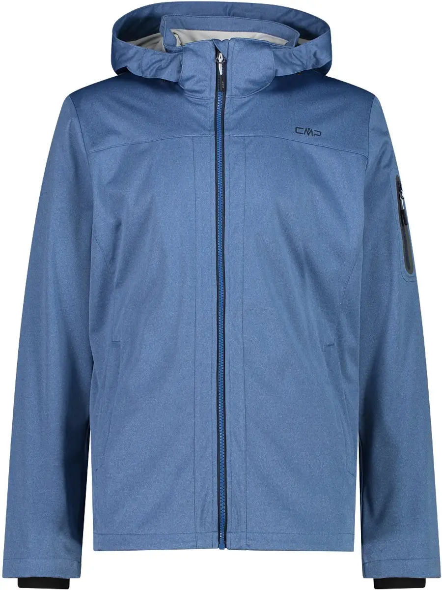 Cmp Zip Hood 39a5027m Softshelljack Blauw M Man