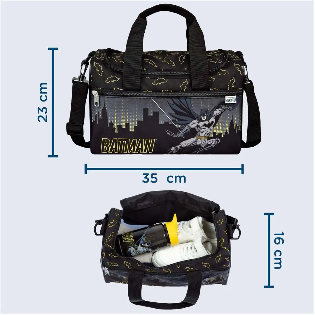 Scooli Sporttas 35 cm - Batman - afbeelding 3 van 5