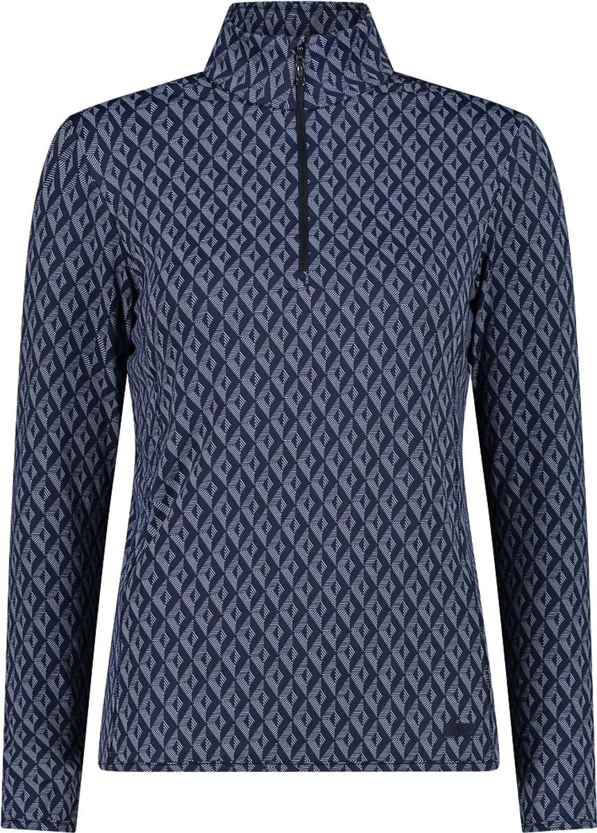 CMP Printed Pully Dames B.Blue-Bianco D46