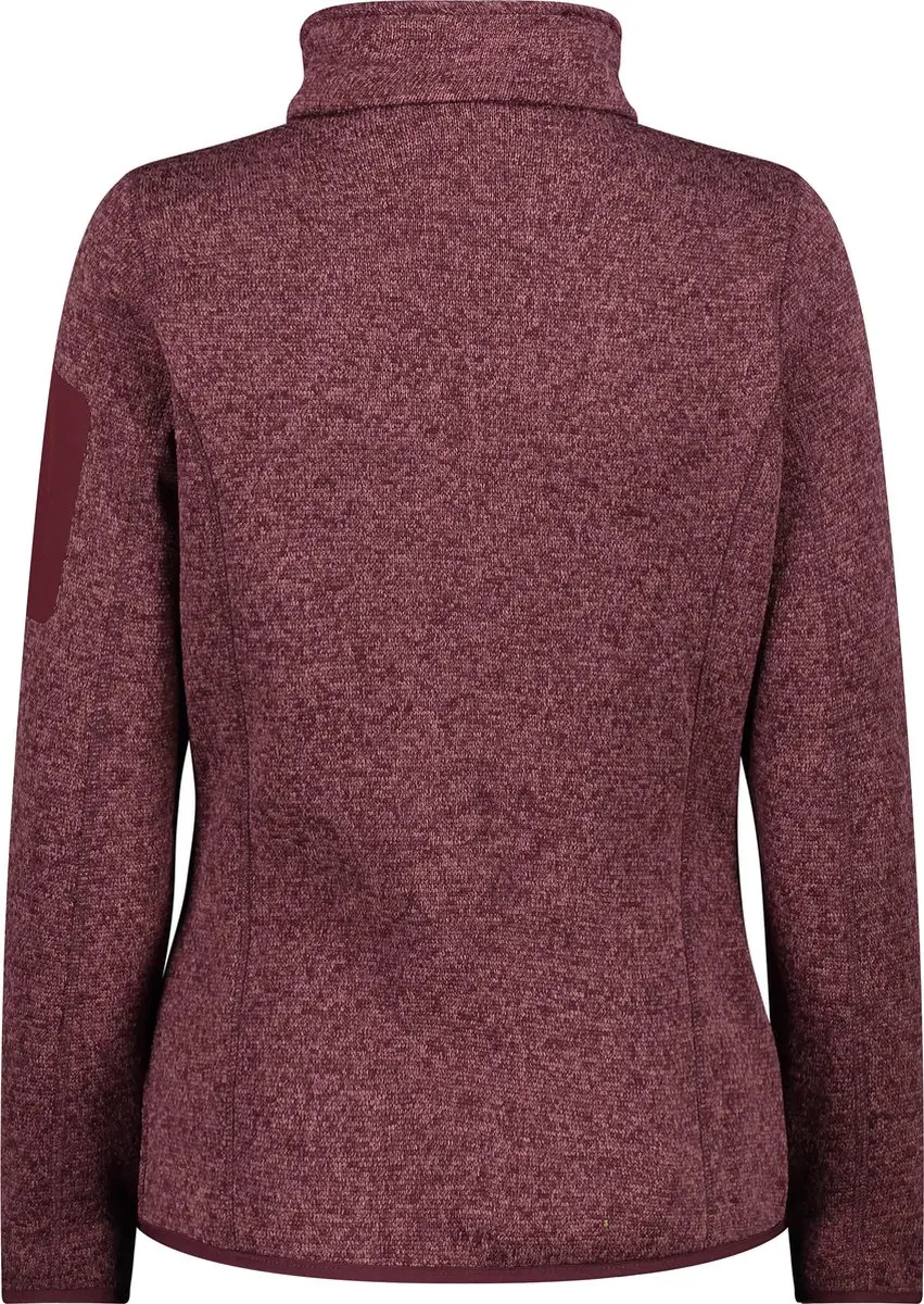 CMP Damesfleece met Rits - Burgundy-Antracite - afbeelding 3 van 3