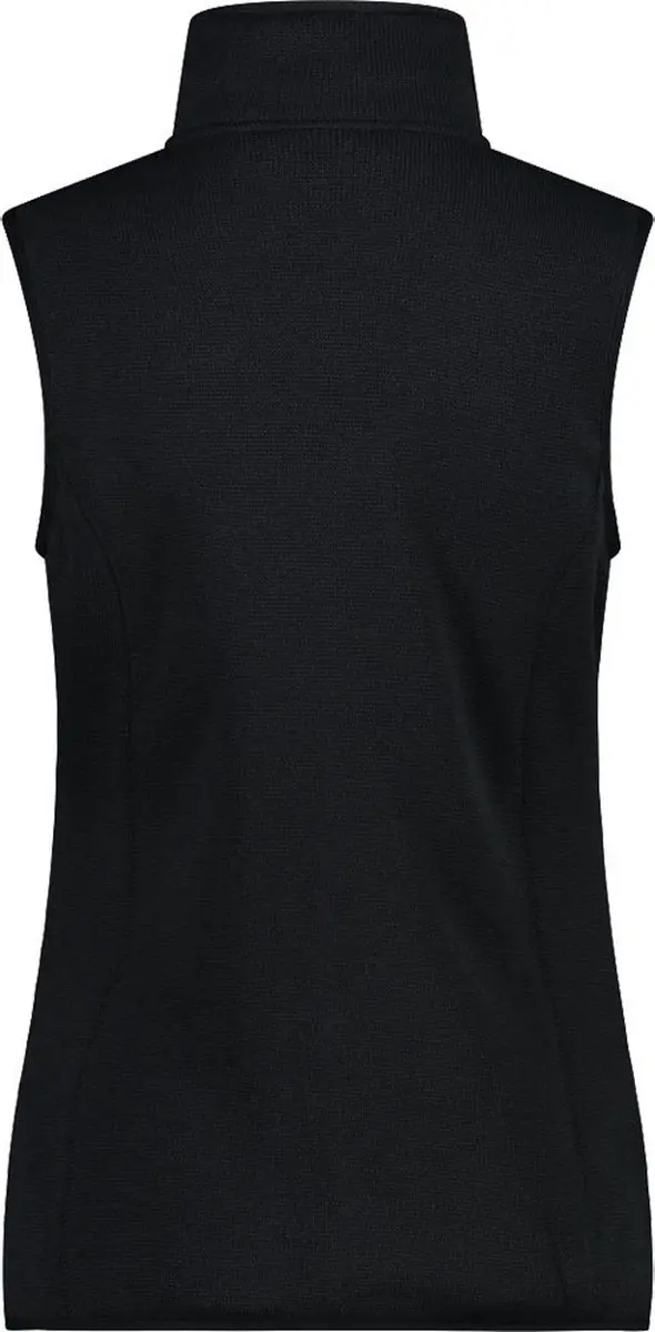 CMP Heavy Fleece Dames Vest - Zwart - afbeelding 2 van 4