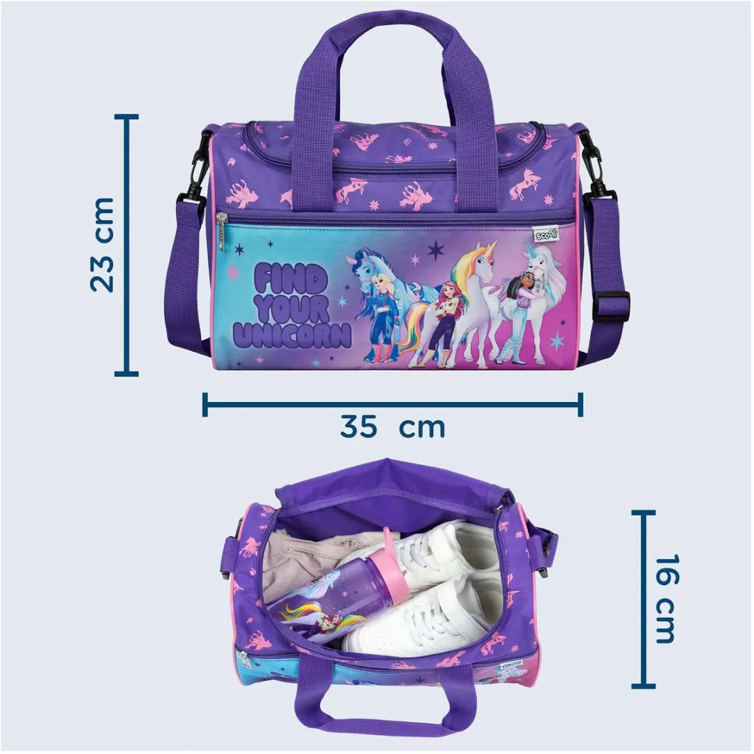 Unicorn Academy Sporttas 35cm - 3 l - afbeelding 3 van 5