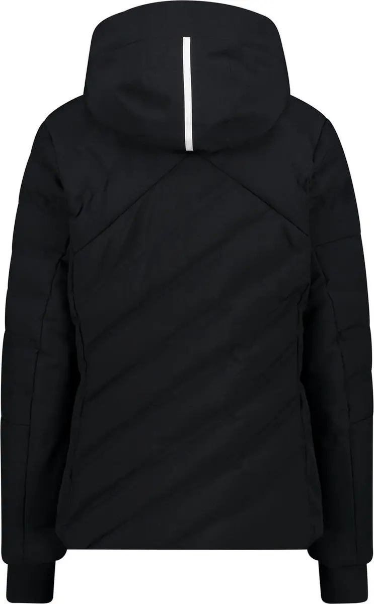 CMP Dames Zip Hood Ski Jas - Zwart - Maat 46 - afbeelding 3 van 3