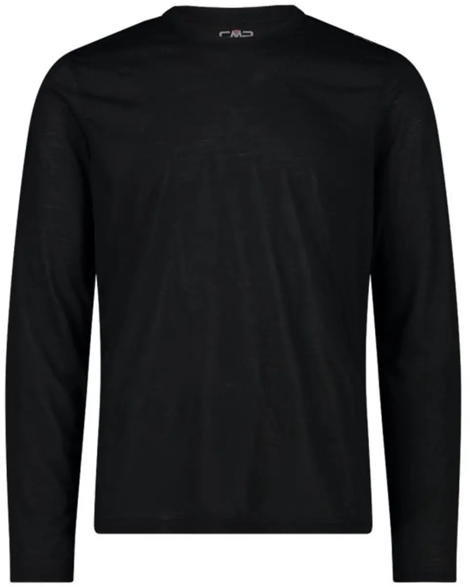 Heren-T-Shirt met Lange Mouwen Campagnolo Zwart