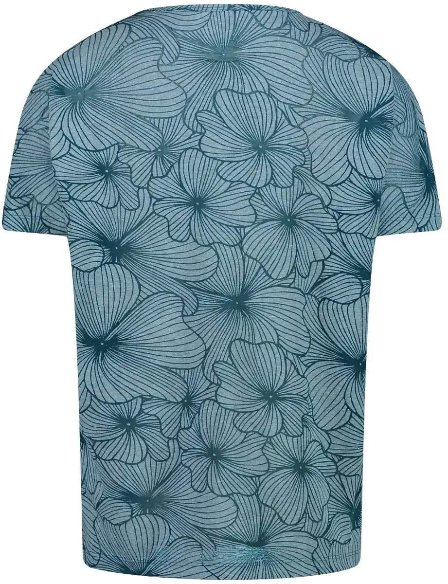 CMP Gebloemd Dames T-Shirt - Diep Meer - afbeelding 2 van 6