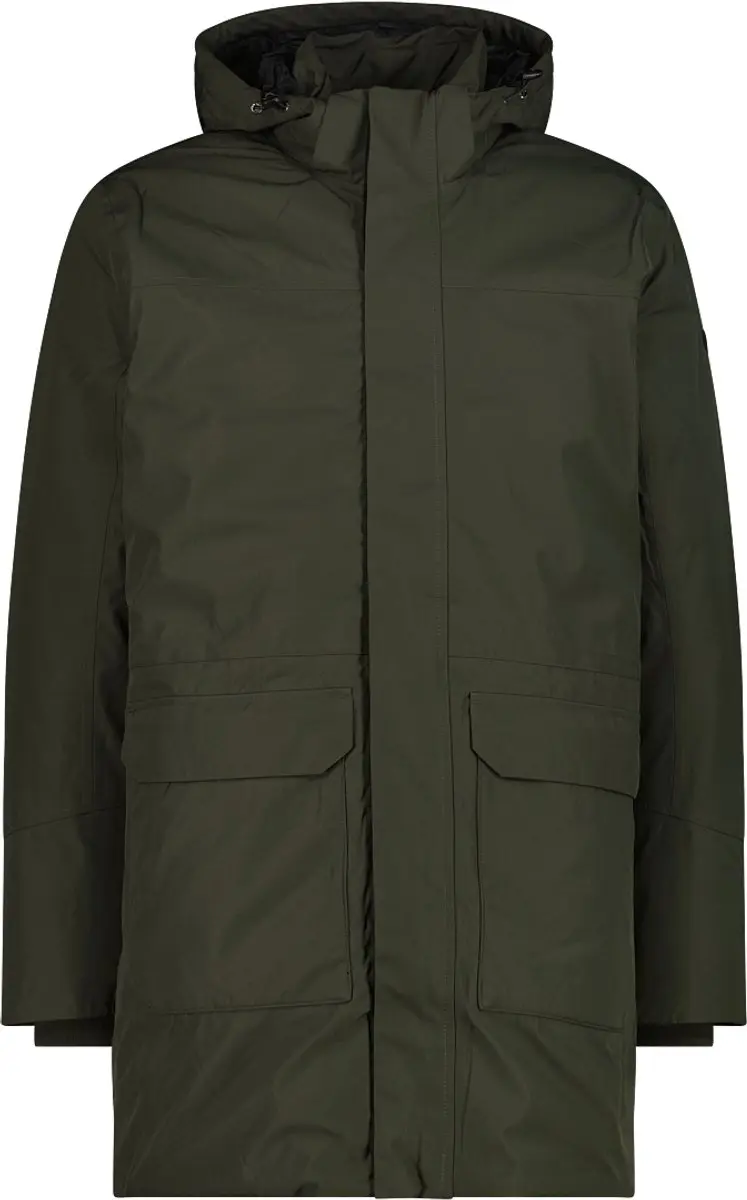 CMP Gevoerde Parka met Ritssluiting en Capuchon