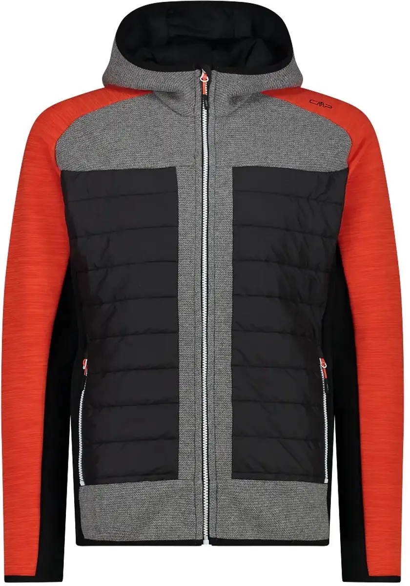 CMP Hybride Hoodie Fleece - Rood - afbeelding 3 van 6