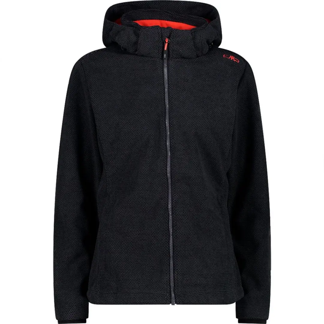 Cmp Zip Hood 32a1416 Softshelljack Zwart XL Vrouw
