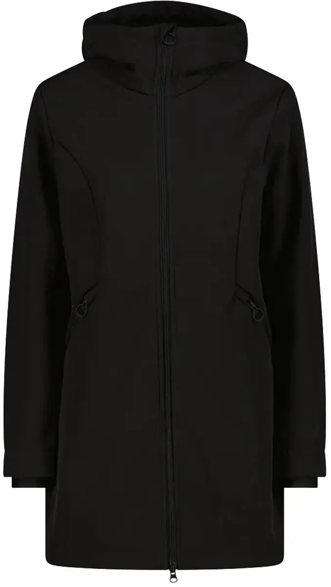 Parka met nepbont softshell dames CMP
