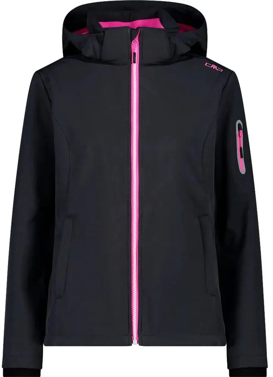 Cmp 39a5006 Softshelljack Zwart L Vrouw