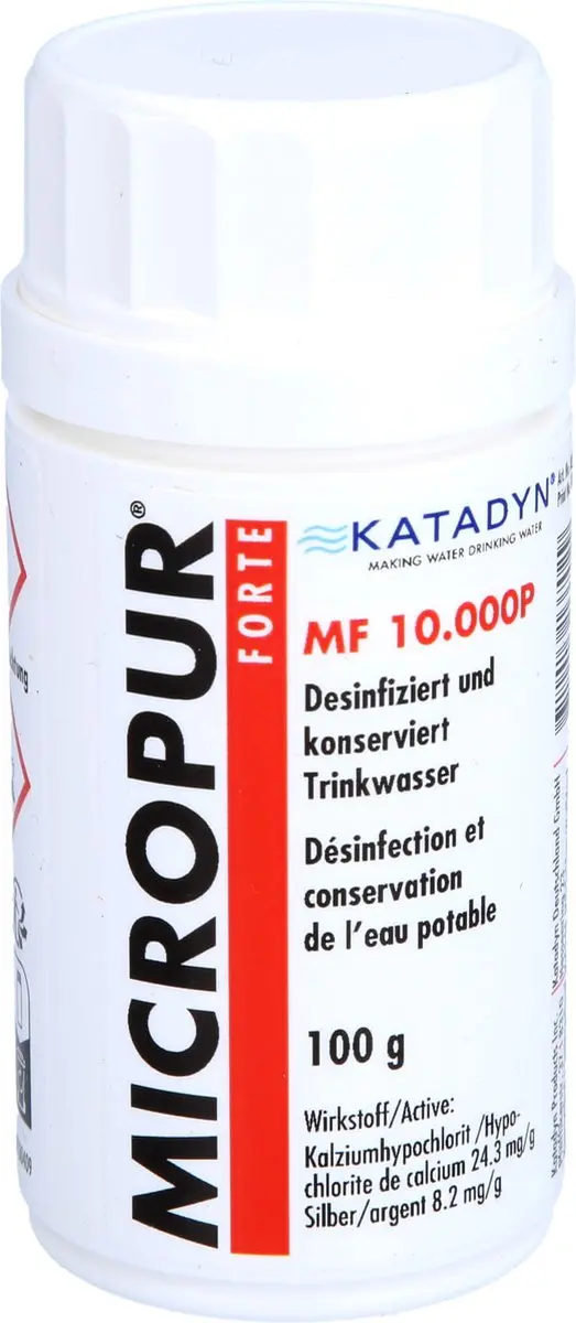 Katadyn Micropur Forte MF 10.000P Zuiveringspoeder 100g - afbeelding 2 van 5