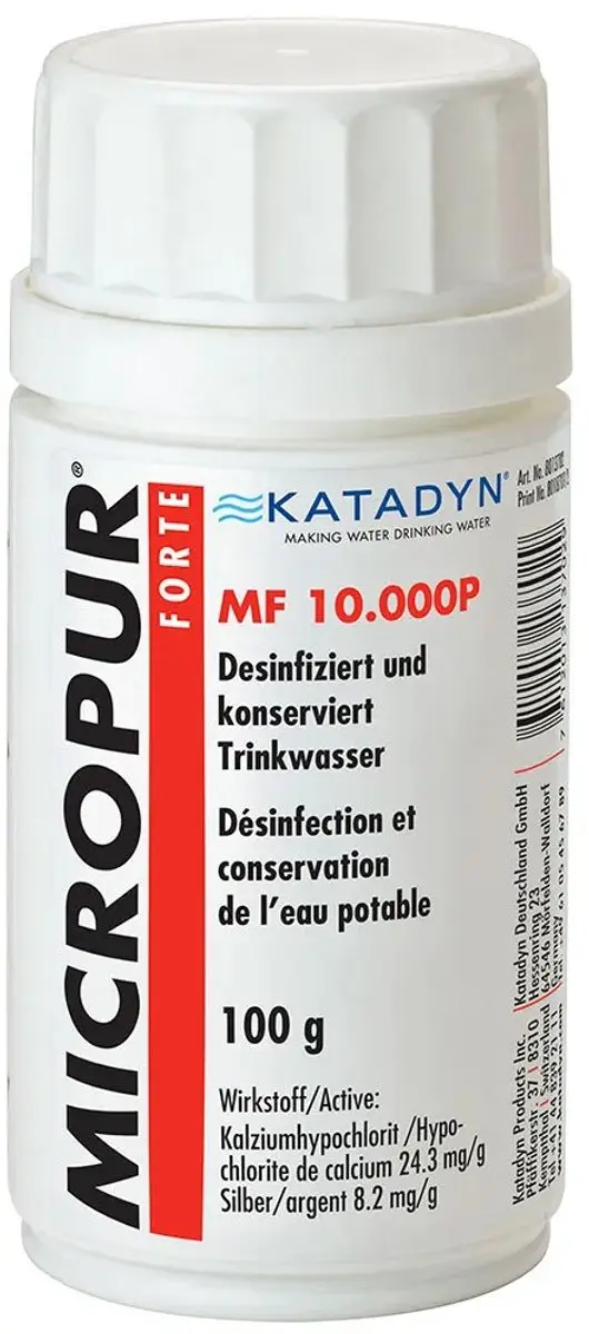 Katadyn Micropur Forte MF 10.000P Zuiveringspoeder 100g - afbeelding 3 van 5