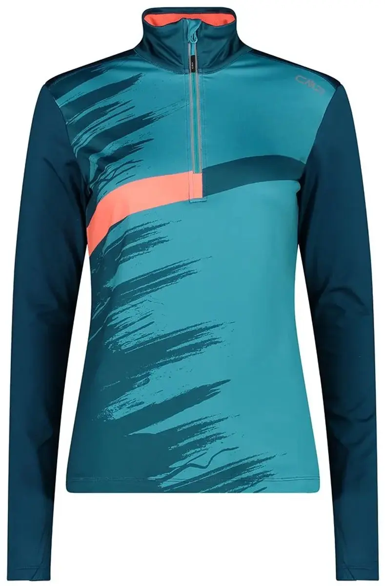 CMP Damessweatshirt met Halve Rits - Blauw - M - afbeelding 6 van 6