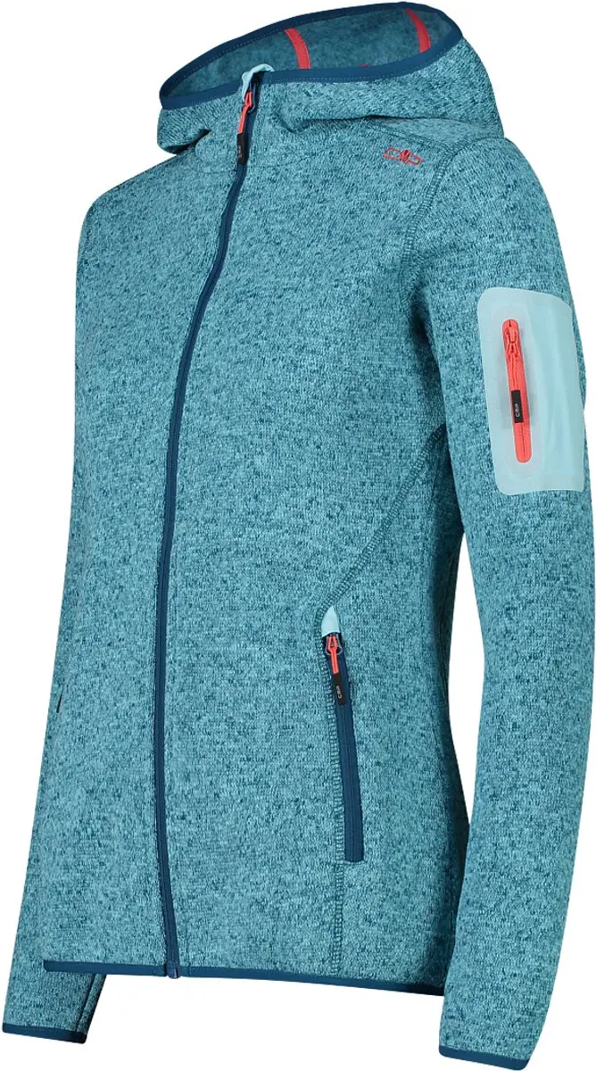 CMP Dames Fleece met Kap - Blauw - XS - afbeelding 2 van 2