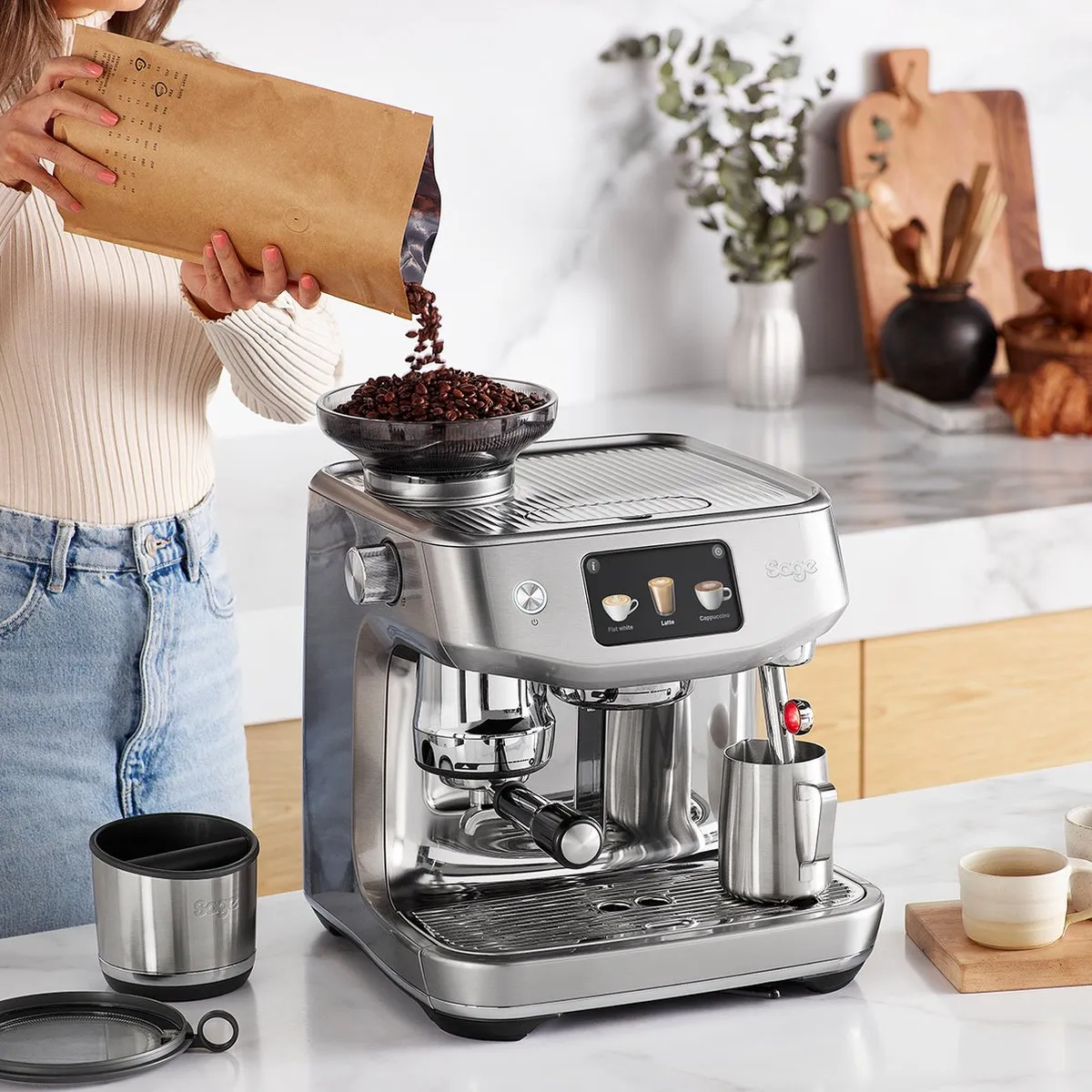 Sage Oracle Jet SES985BSS Volledig Automatische Espressomachine - 2 Kopjes - 2,3L
