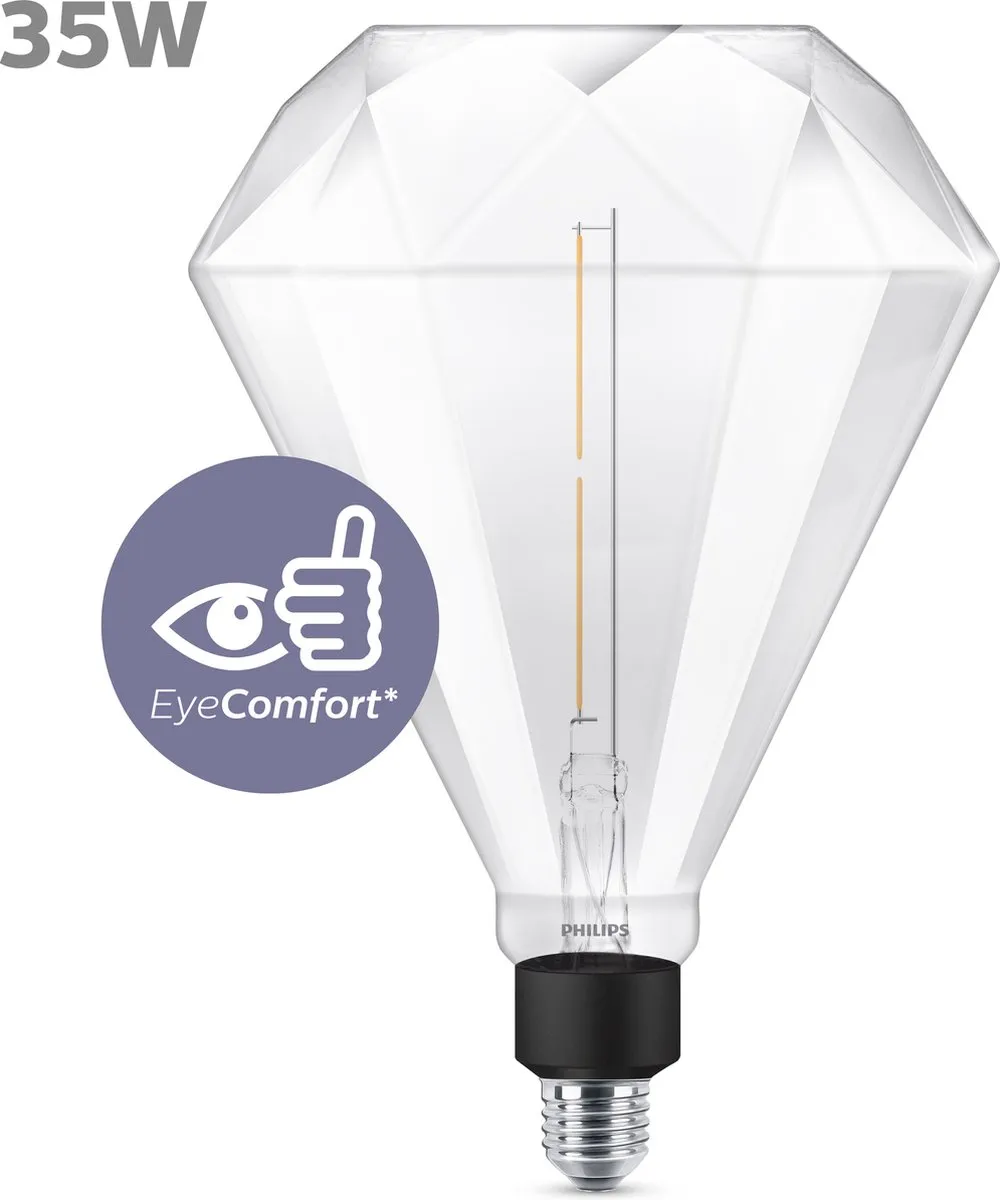 Philips LED Diamond Giant 35W E27 - Warm wit 3000K