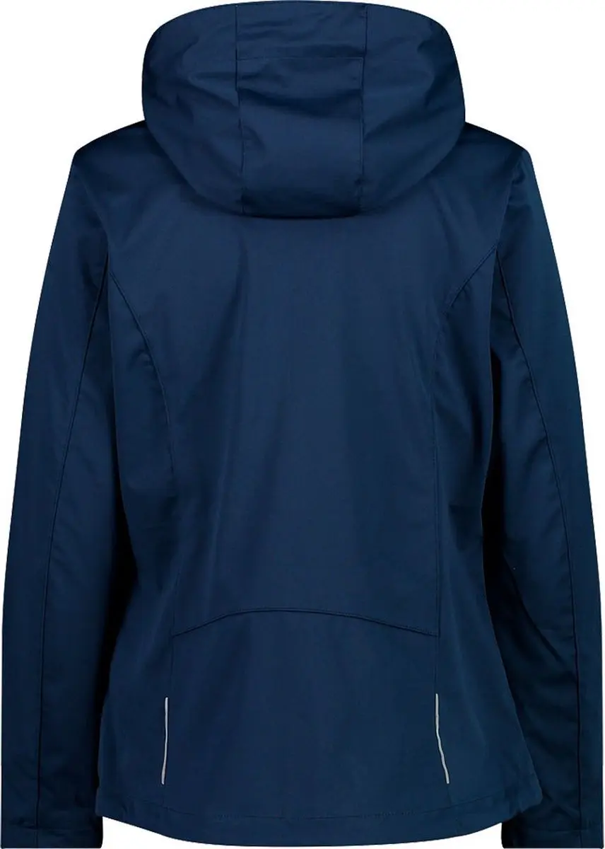 CMP Zip Hood Softshelljack Dames - Blue/Ice - XL - afbeelding 2 van 6