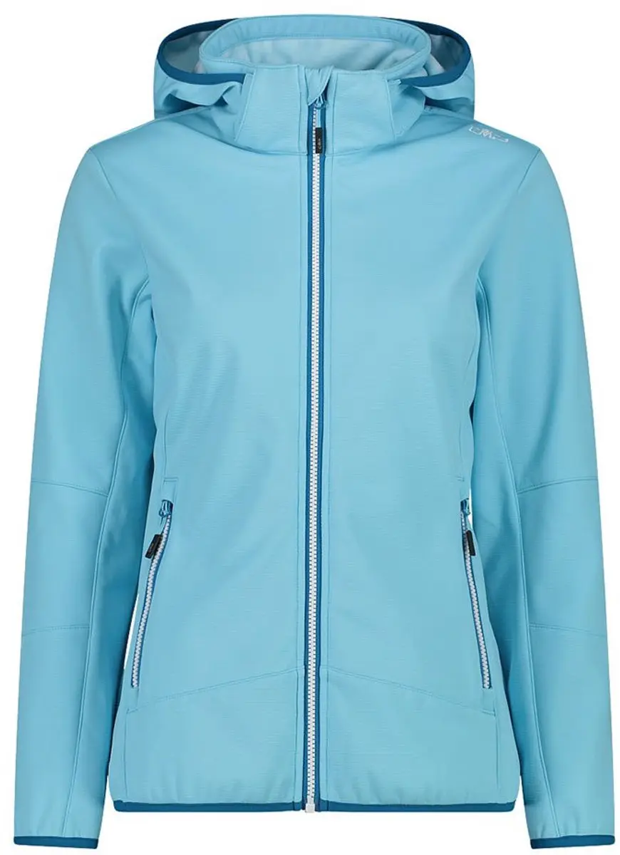 Cmp Zip Hood 32a0456 Softshelljack Blauw M Vrouw