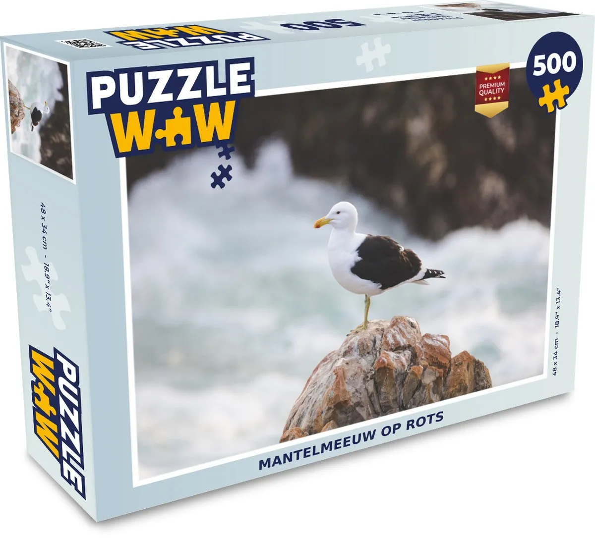 PuzzleWow Meeuw Water Legpuzzel 500 Stuks