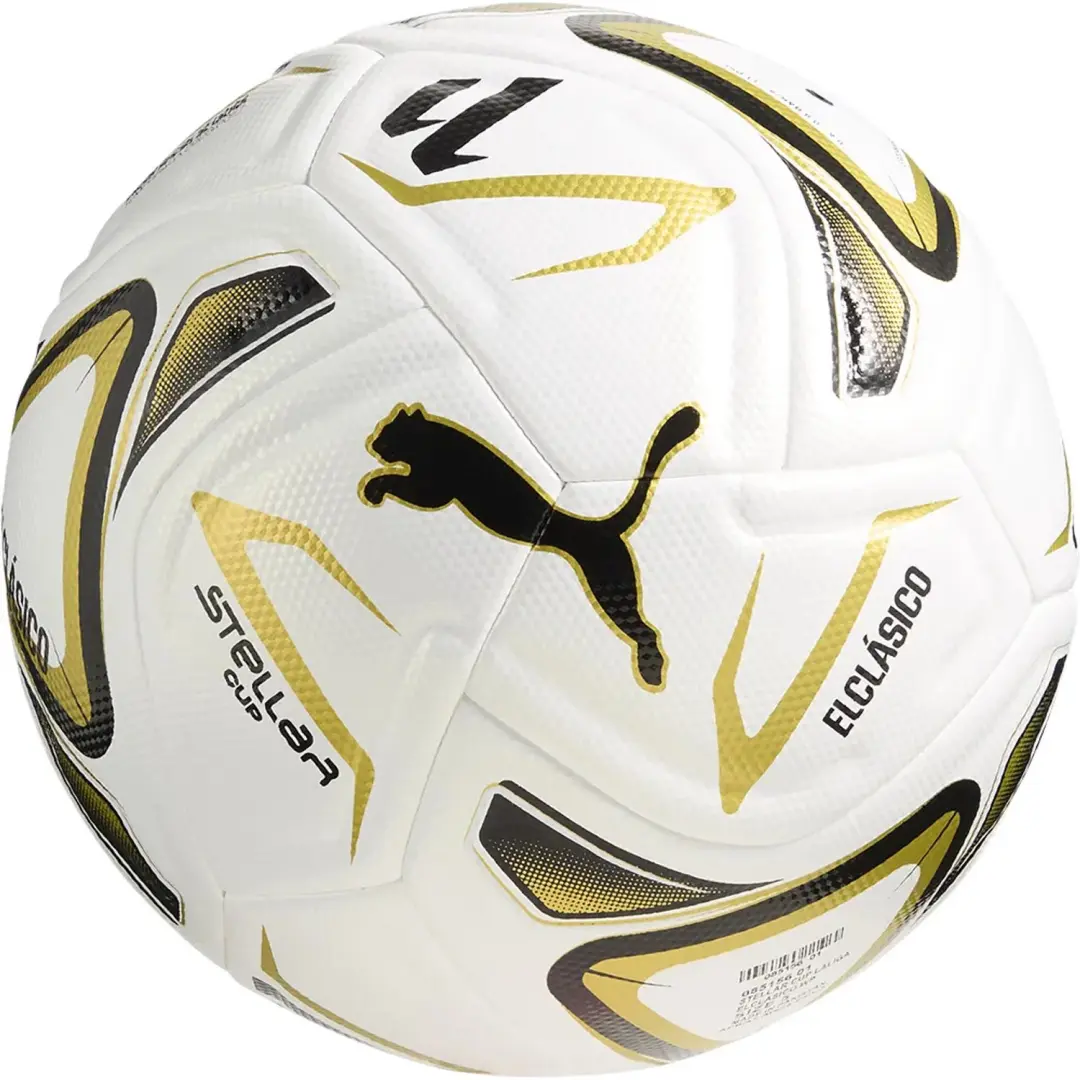 PUMA Stellar Cup LaLiga El Clasico Voetbal - Maat 4 - Wit - afbeelding 2 van 4