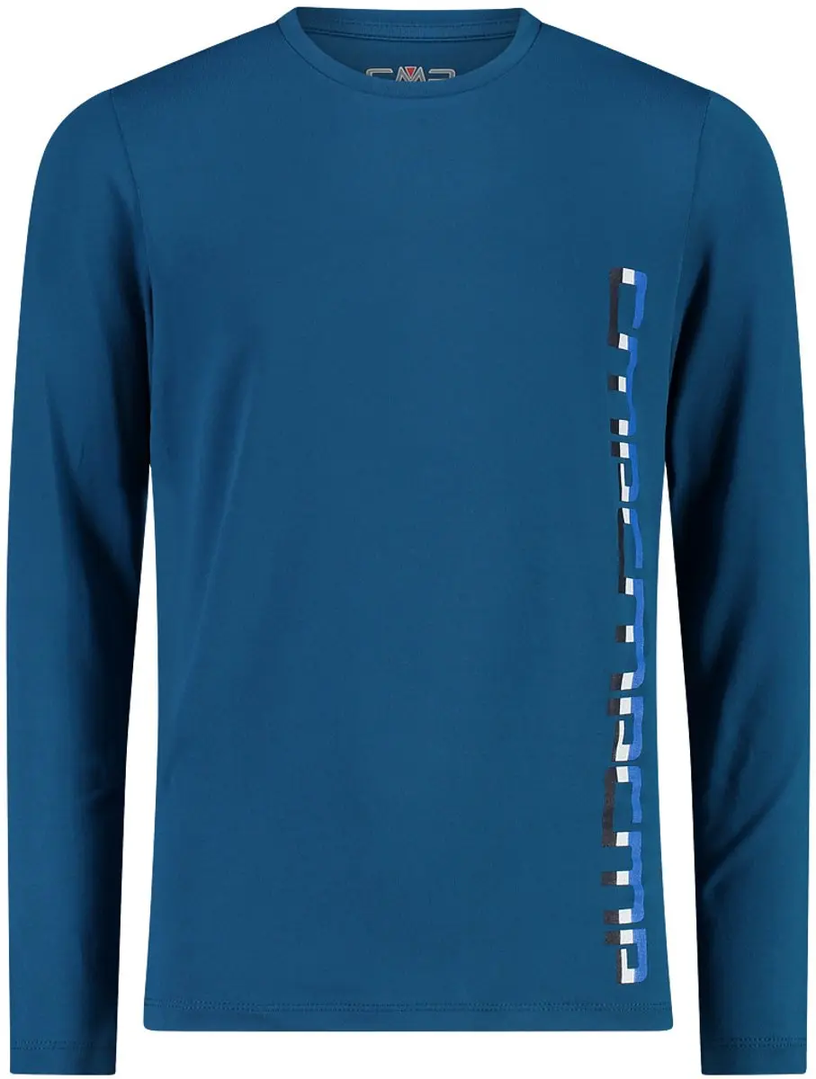 CMP Kinder-T-shirt Lange Mouwen - Groen/Oranje - afbeelding 4 van 6