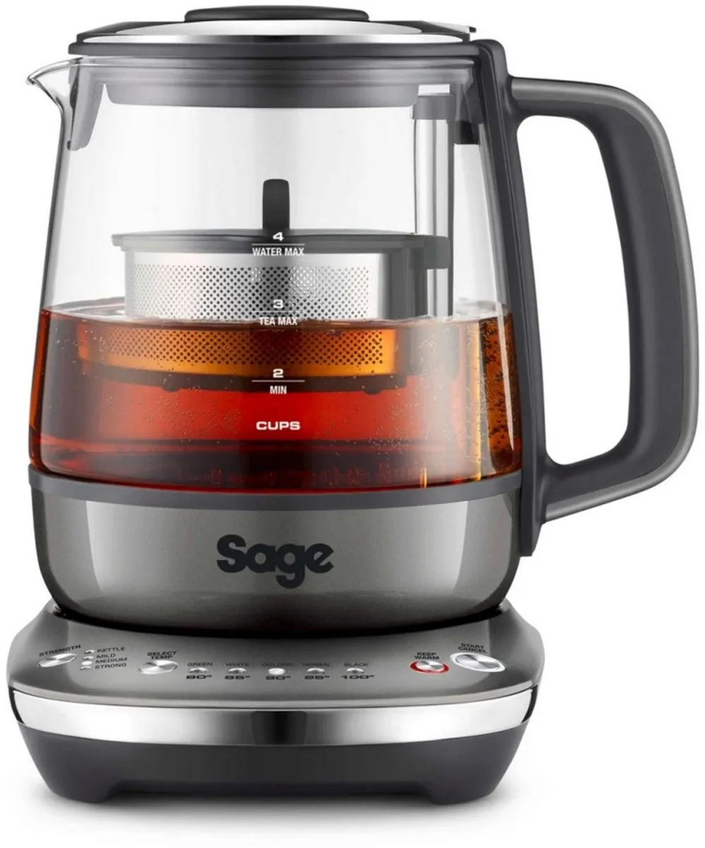 Sage the Tea Maker Compact - 1600W - 10 Programma's - 1000ml - Smoked Hickory