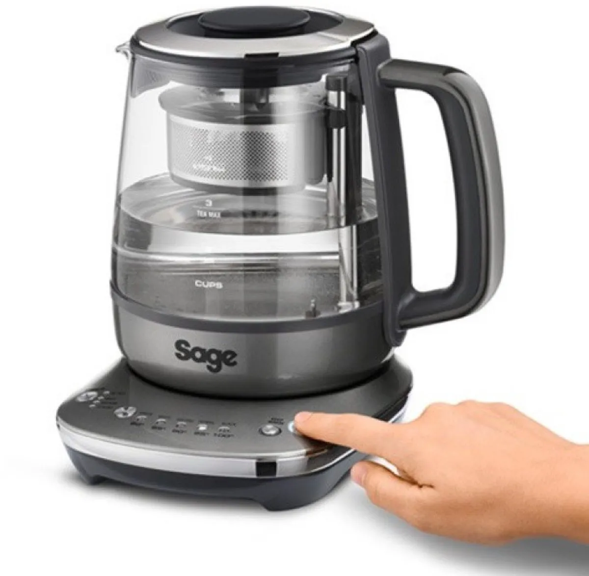 Sage the Tea Maker Compact - 1600W - 10 Programma's - 1000ml - Smoked Hickory
