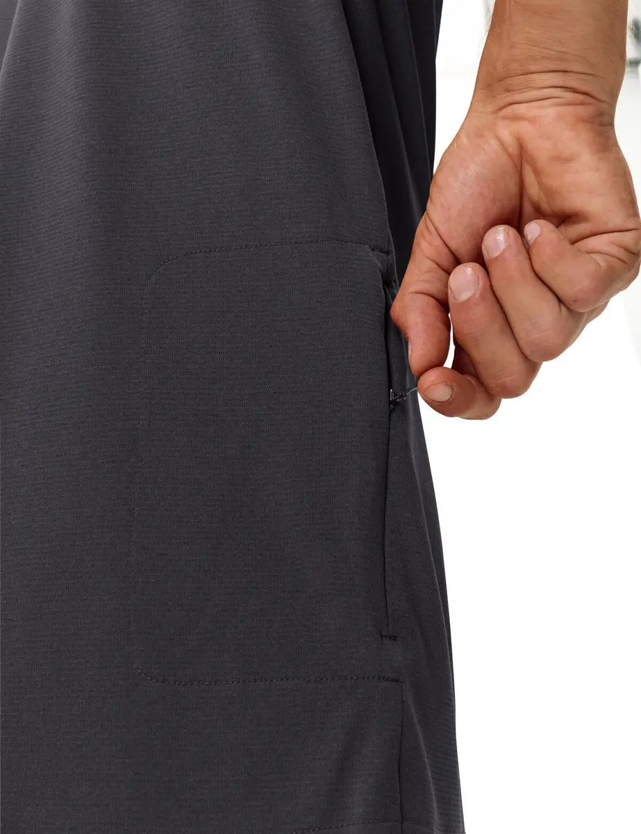 Vaude Tremalzo Q-Zip Heren Fietsshirt - L - Phantom Black - afbeelding 4 van 6