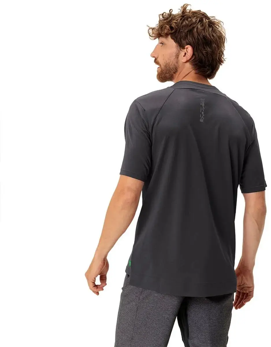 Vaude Tremalzo Q-Zip Heren Fietsshirt - L - Phantom Black - afbeelding 5 van 6
