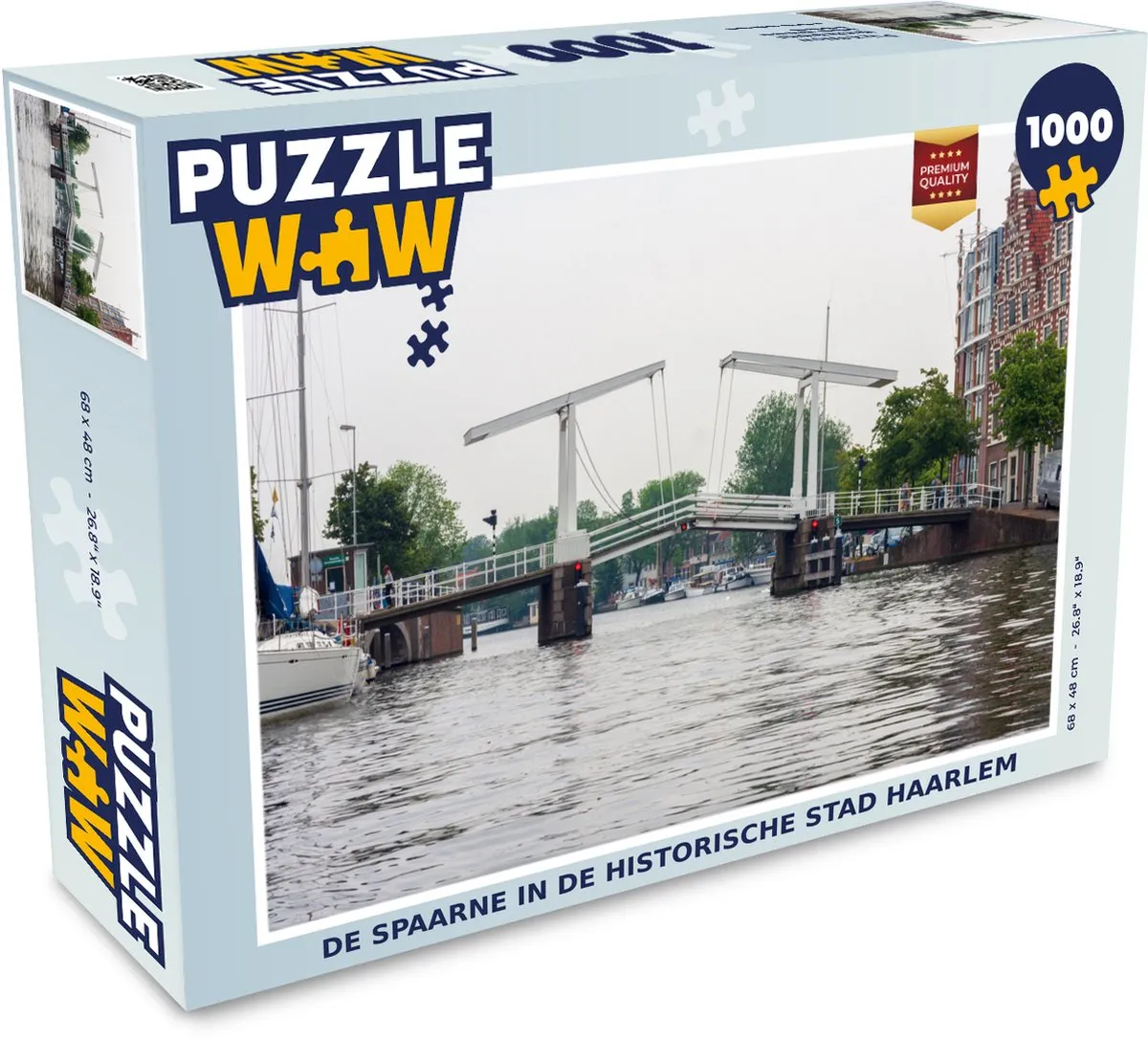 PuzzleWow Haarlem Legpuzzel 1000 Stuks - Multicolor