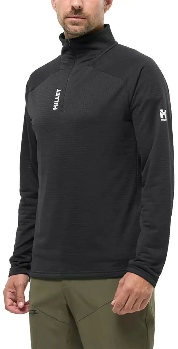 Millet Parmelan Light Polartec Fleece Met Volledige Rits Zwart 2XL Man