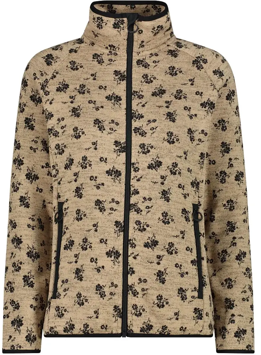 CMP Knit Tech Damesfleece - Nero-Cookie - afbeelding 3 van 6